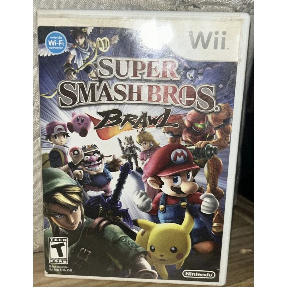 Super Smash Bros. Brawl (Wii) (CIB w/ All Inserts) (READ DESCRIPTION)